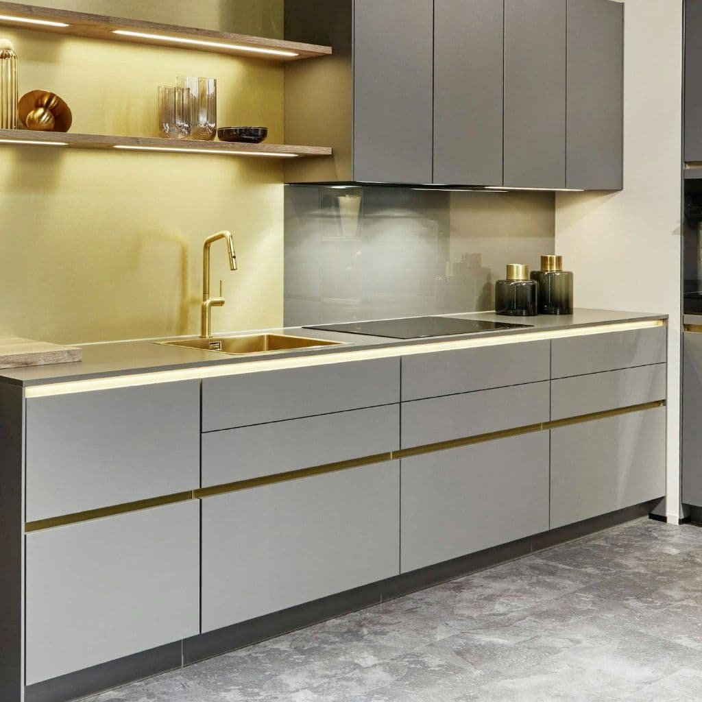 KIT Papel De Parede Cinza 5M*50cm Autoadesivo À Prova De Óleo Decoração De Cozinha
