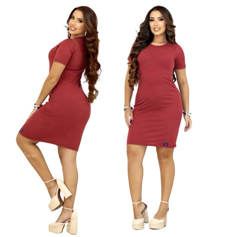 Vestido canelado Premium