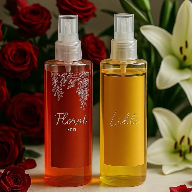 Kit 2 Body Splash Feminino Florat Red e Lilli | Perfume Corporal Doce Floral