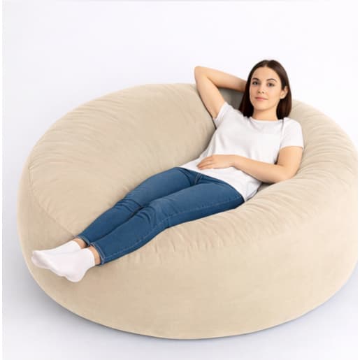 Capa de Puff gigante, sem enchimento 1.40 x 20 cm