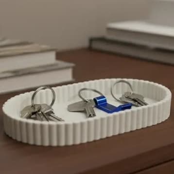 Bandeja Decorativa Porta Chaves Joias Organizador de Mesa, Sala, Escritório, Hall de Entrada.