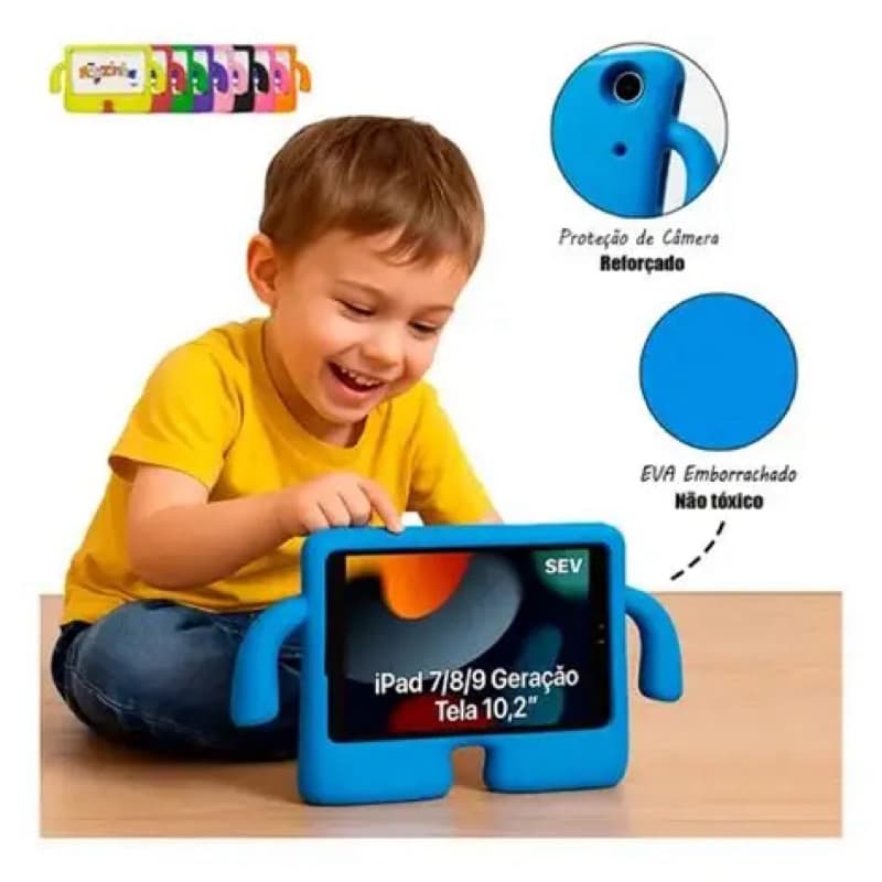 capinha impacto infantil para iPad 10.2 polegadas ipad7 ipad8 ipad9 iPad 10.5