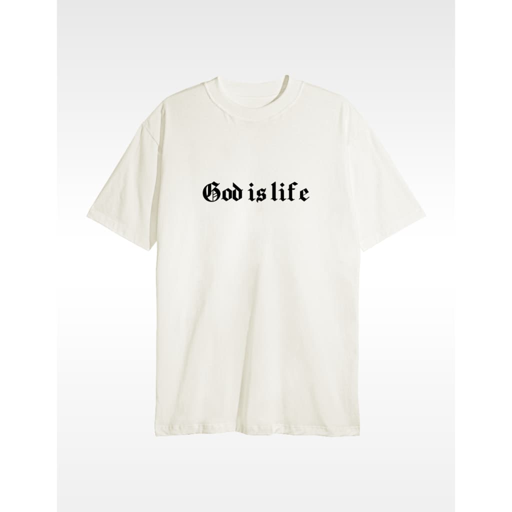 Camiseta Streetwear 100% Algodão God is Life