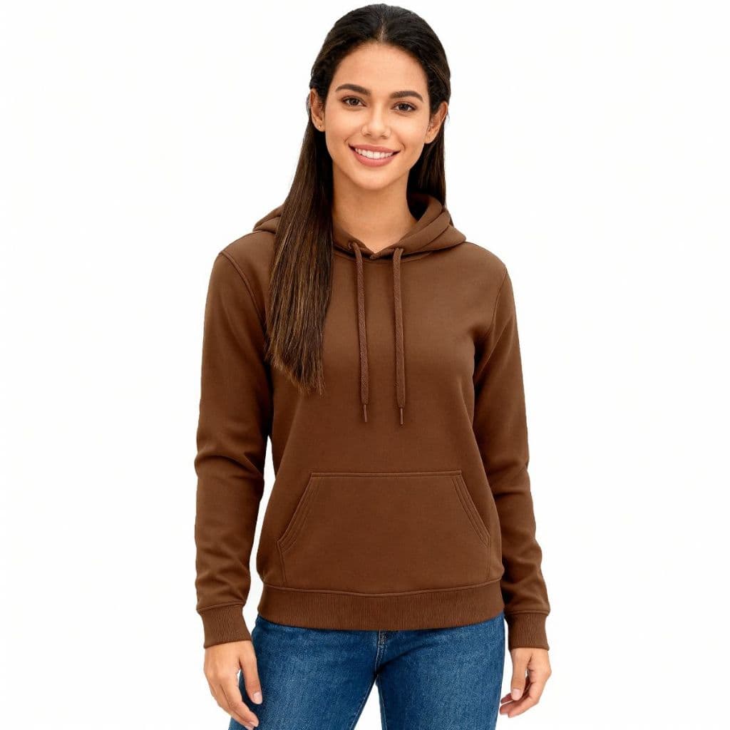 Moletom Feminino Liso Abrigo  Blusa Moleton Casaco com Capuz