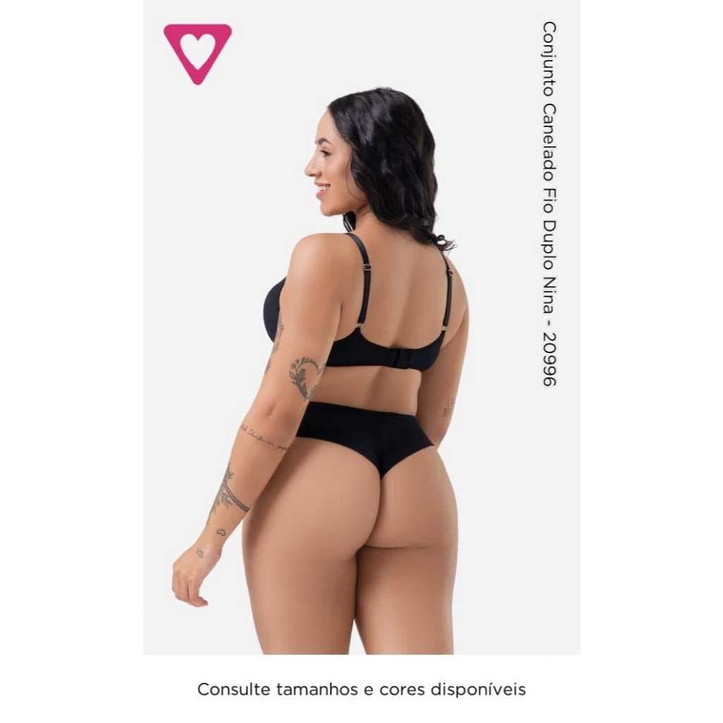 CONJUNTO CANELADO FIO DUPLO ROMANCE