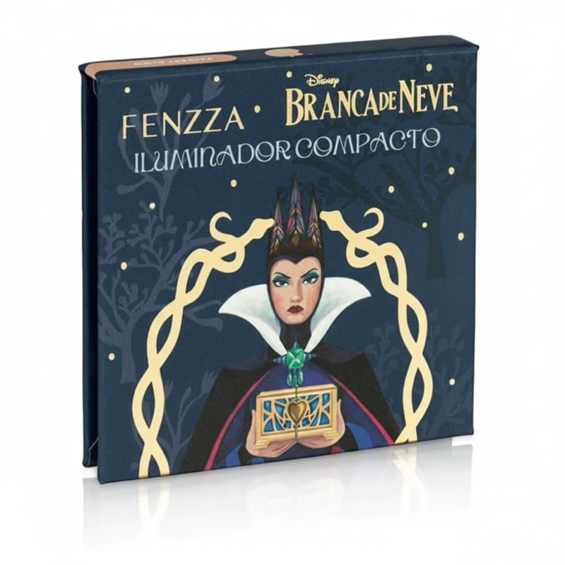 Iluminador Rainha Má. Iluminador Compacto  Fenzza  Coleção Branca de Neve Disney - Coleção Vilãs e Princesas