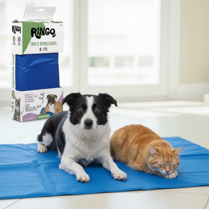 TAPETE GELADO COLCHONETE REFRESCANTE PARA CACHORRO GATO - NAPI ou Ringo