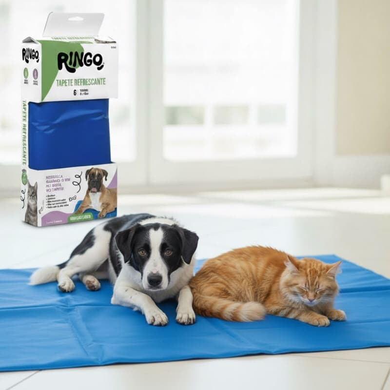 TAPETE GELADO COLCHONETE REFRESCANTE PARA CACHORRO GATO - NAPI ou Ringo