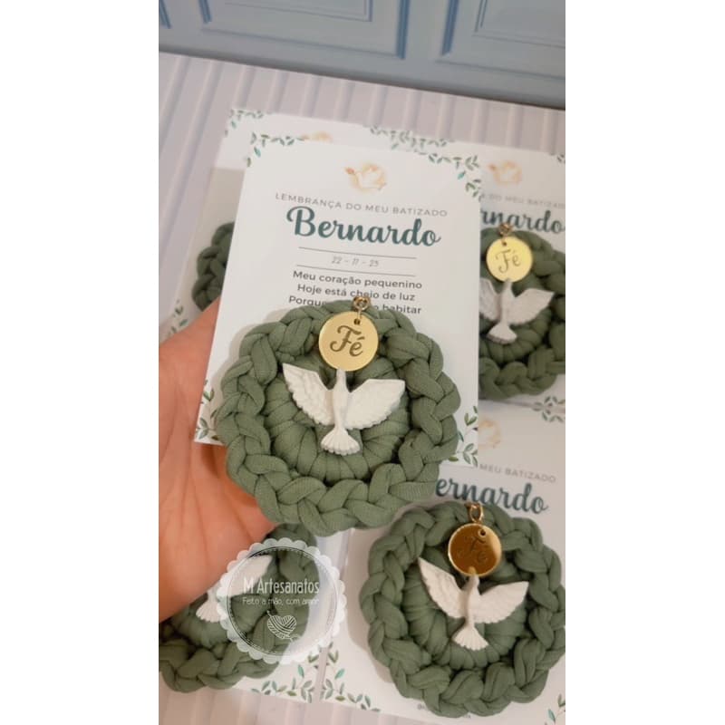 Lembrancinha Chaveiro Batizado Primeira Eucaristia Crisma Primeira Comunhão Chá de Bebê Chá de Bençãos Lembrança
