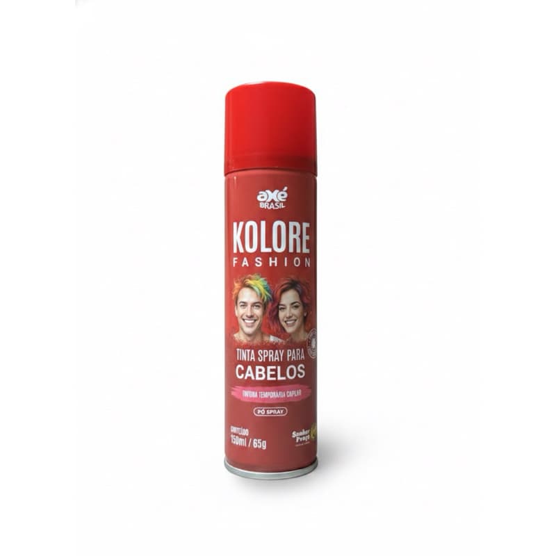 Tinta Cabelo Vermelho Temporária Kolore Fashion 150ml Spray Carnaval Festa Fantasia Halloween Colorido