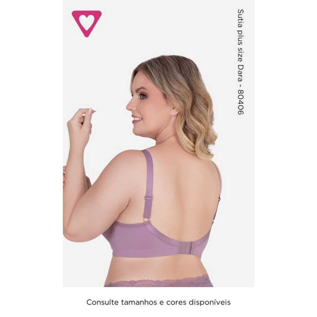 🌸 Sutiã Plus Size Dara Romance – Conforto, Sustentação e Estilo