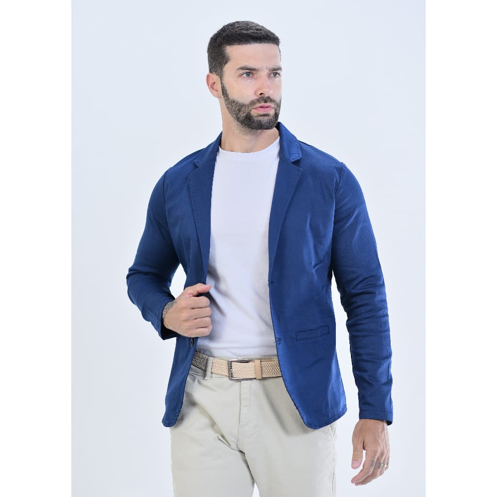 Promoção_Blazer Slim Fit Esporte Fino Luxo Com Elastano Roupas Masculinas RR JEANS/Esporte Fino\