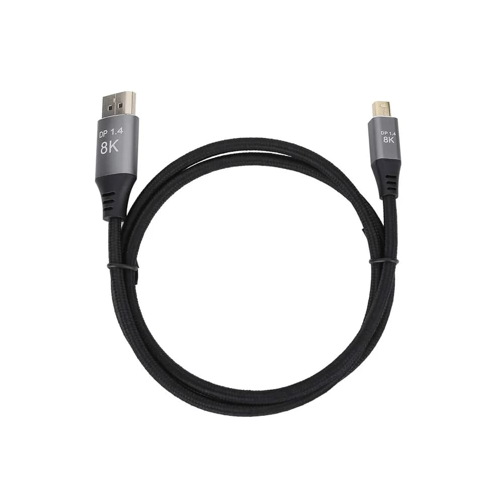 Cabo Mini DisplayPort x DisplayPort 1.8m Compatível 8K – Qualidade Premium