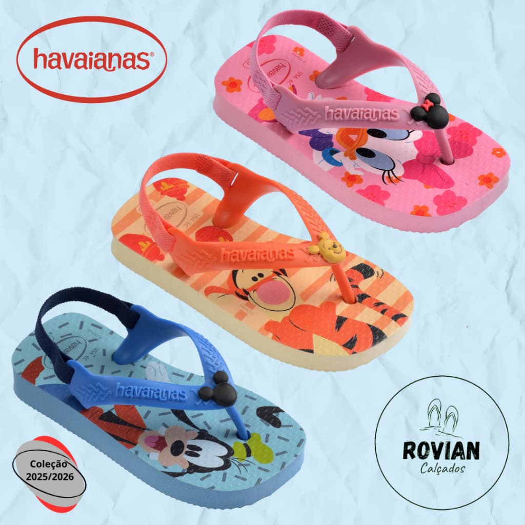 Chinelo Sandália Havaianas Baby Disney (Original)