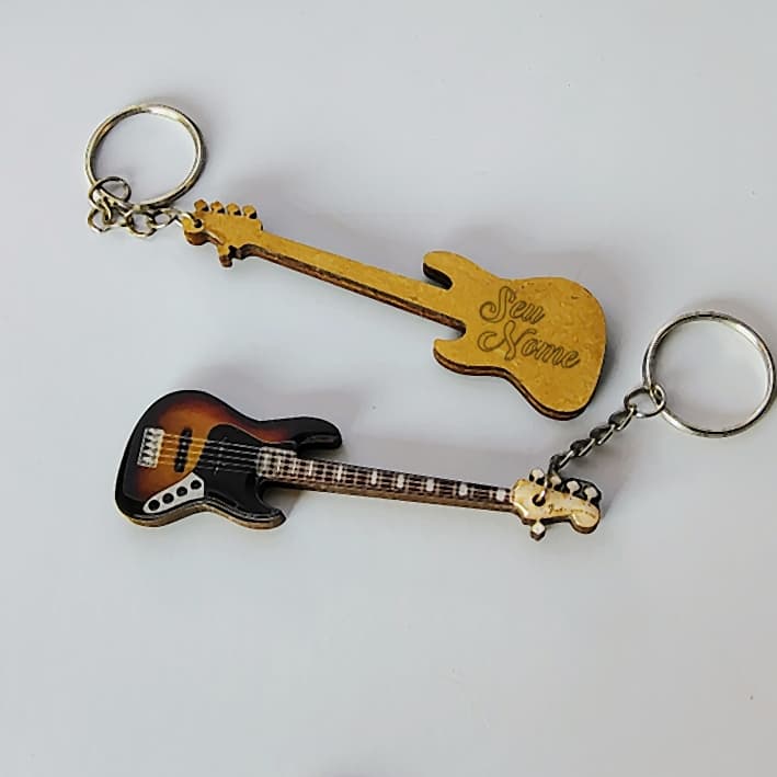 Chaveiro Instrumento Musical violão guitarra baixo violino ukulele bateria 🎸