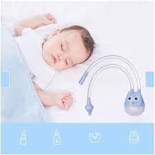 Aspirador Nasal Infantil Sucção Eficaz Design Seguro Uso Confortavel Azul
