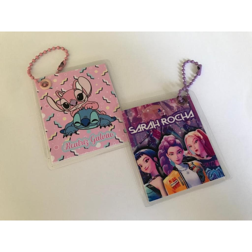 Tag Chaveiro Identificação Escolar Mochila e Lancheira