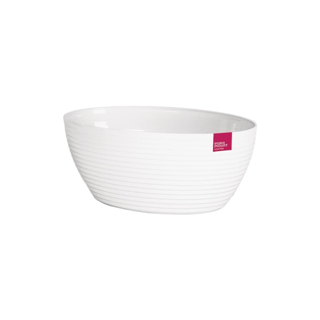 Travessa Oval Com Friso LE CHEF Cm Branca 4 Tamanhos