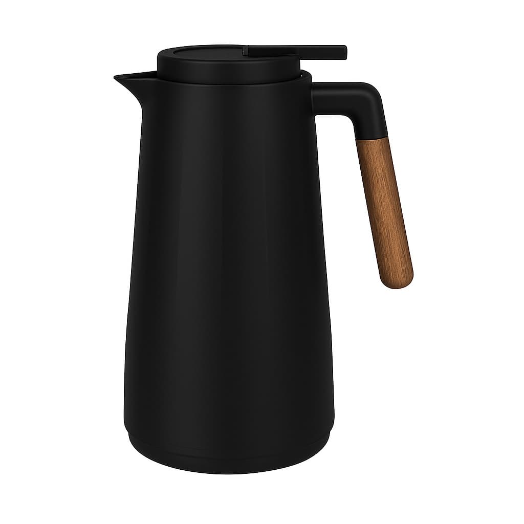 PRETO  Jarro Garrafa Térmica 1L PRETO  Café Cha Bebidas quentes