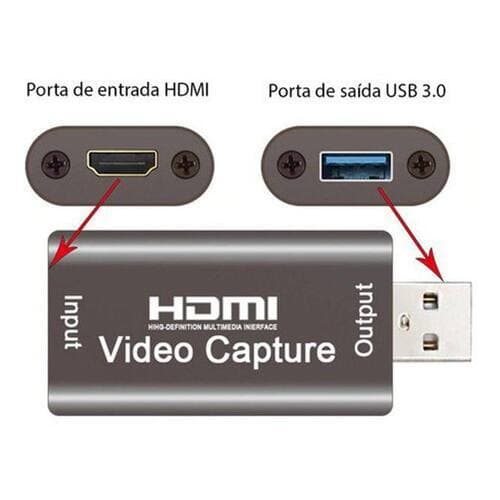 Placa de Captura HDMI USB – Transmissão e Gravação em Alta Qualidade
