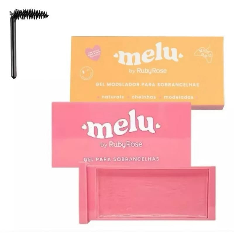 Melu by Ruby Rose gel para sobrancelha preenche e desenha os fios acabamento natural