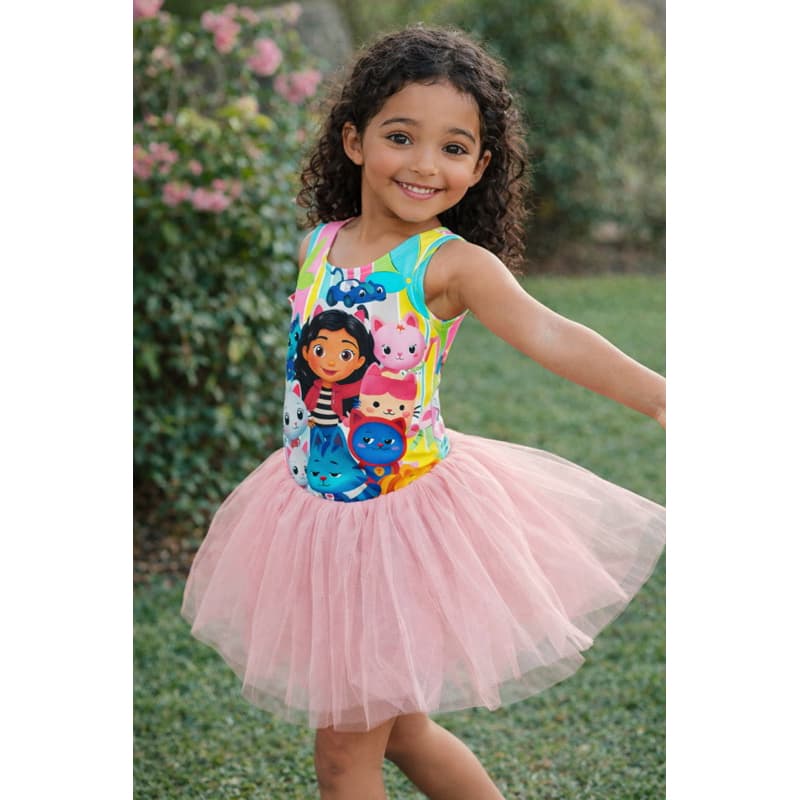 Body Infantil Feminino Estampa A casa magica da Gabby Dollhouse – Fantasia e Dia a Dia