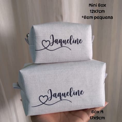 Kit Box M + Mini Box personalizada com nome, presente, madrinha, padrinho, lembrancinha.