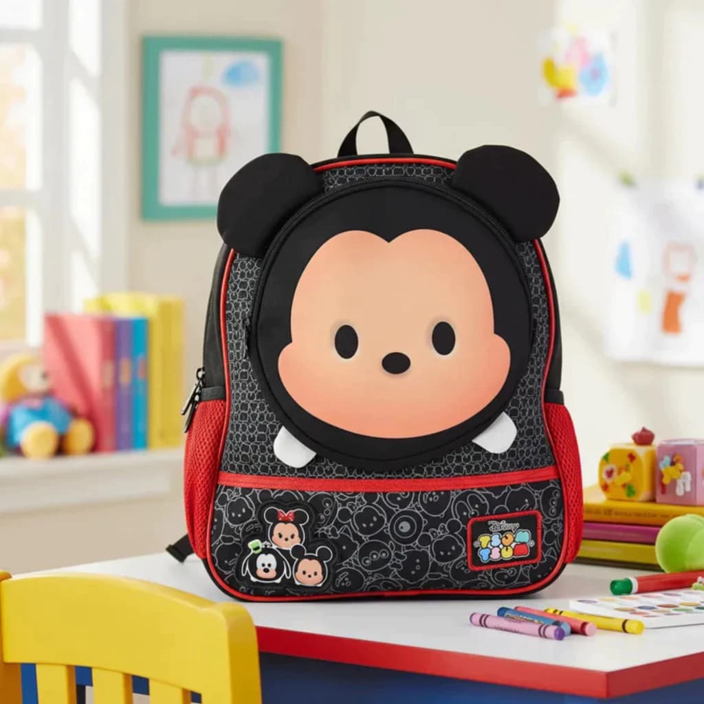 Mochila Infantil Mickey Preto - Espaçosa, Confortável e Durável