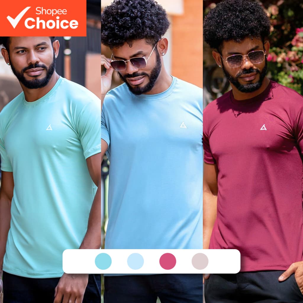 Kit 3 Camisas Dry Fit Esportiva Camiseta Masculina Academia Treino Musculação Blusa Slim