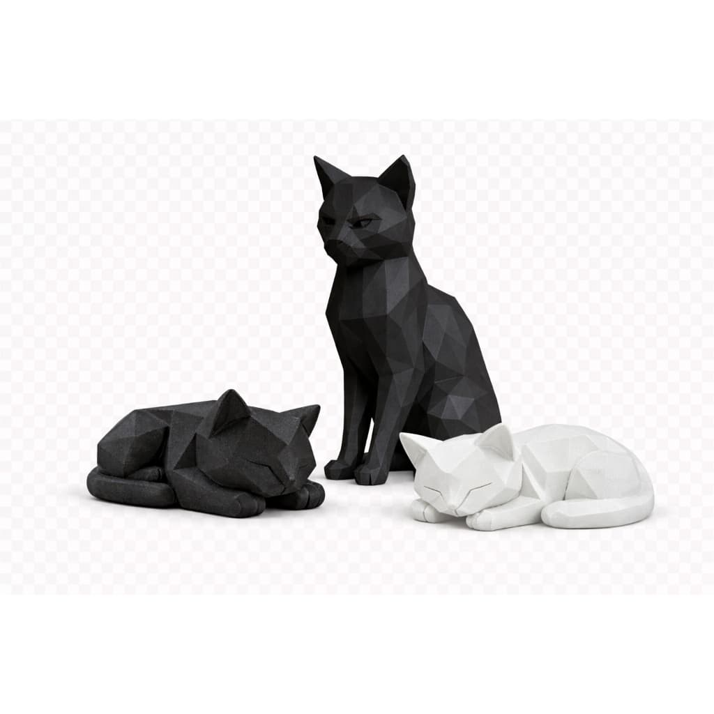 Escultura Decorativa de Gato com Filhotes – Decoração Moderna e Aconchegante