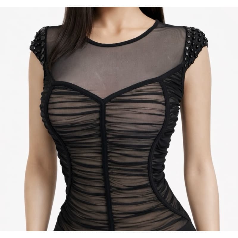Body feminino preto - blusa preta - blusa manga curta - Bori preto