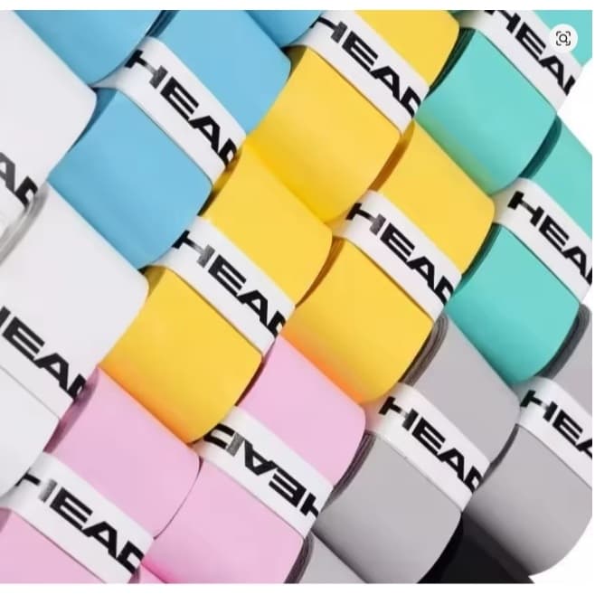 Kit 5 Unit Overgrip Head Raquete Tenis Beach Tennis Padel pickleball Cor Colorido Grip Liso sem furação Envio Imediato