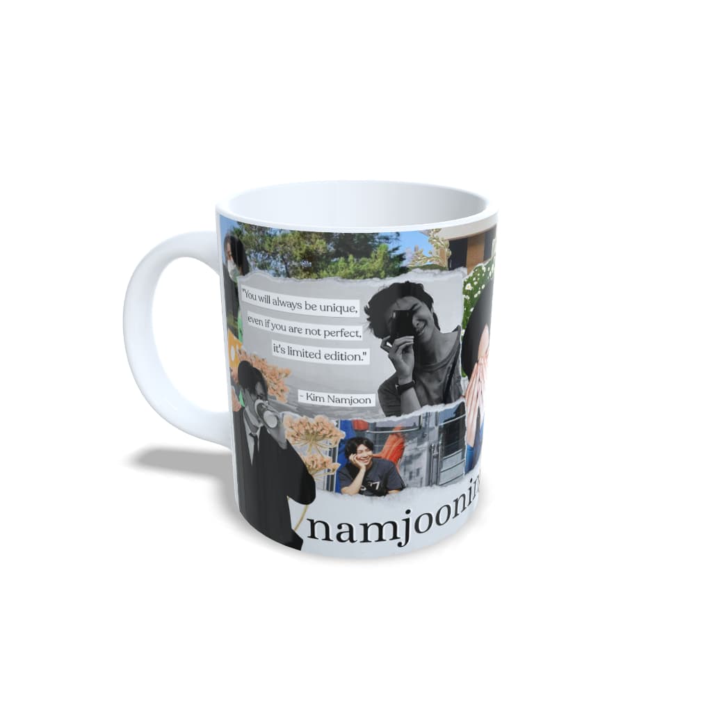 Caneca BTS  Arte 5 - BTS Kim Namjoon ARMY Porcelana qualidade das fotos 4K PREMIUM