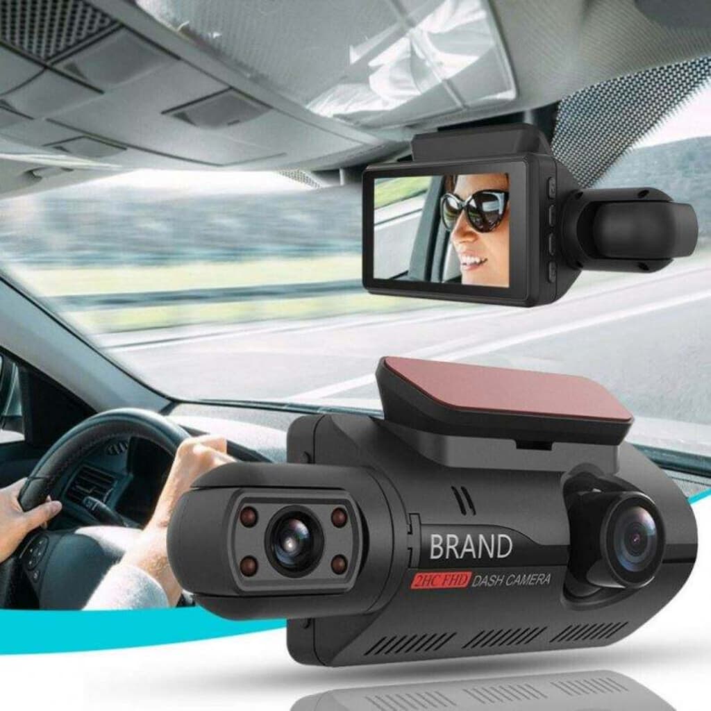 Câmera Veicular interna e externa Full HD1080p DVR BlackBox Segurança para Família Uber Taxi Automóveis