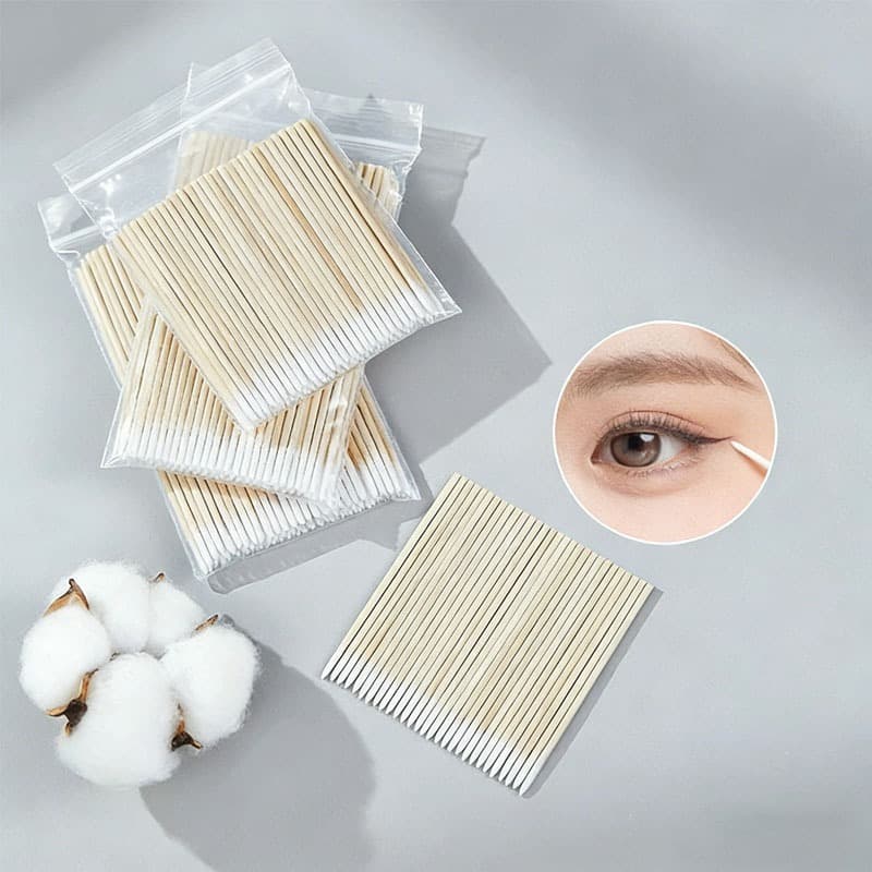 Kit 100/300/500 Contagem Algodão Cotonete / Cotonetes Ponta Finas