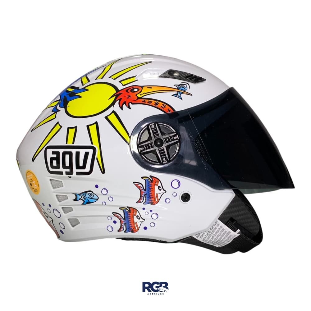Capacete Aberto FW3 X-OPEN Personalizado para AGV zoo