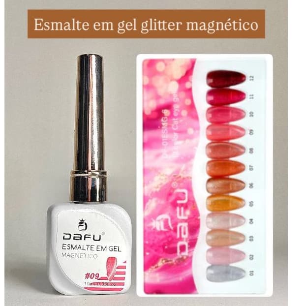 DAFU Esmalte em gel glitter Magnético/Olho de Gato