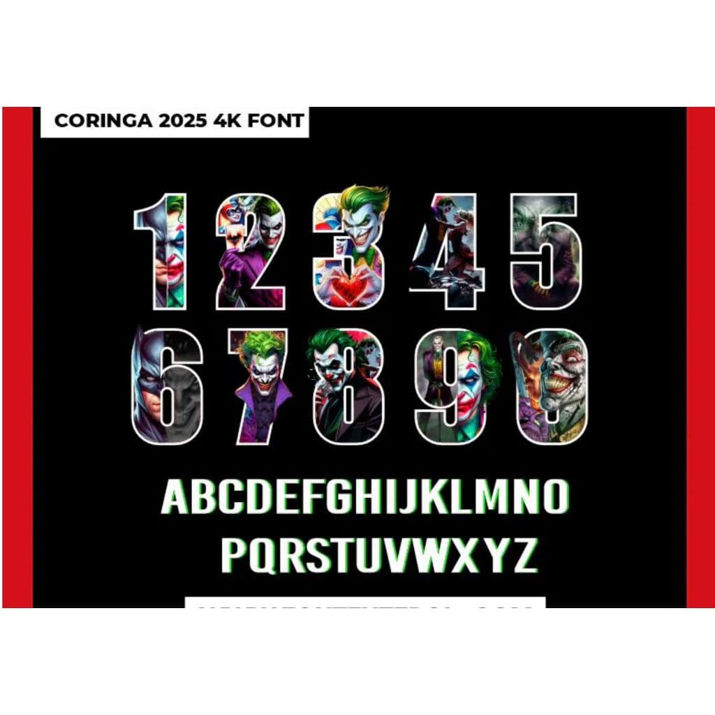 Fonte em termocolante para personalizar camisas de time e seleções