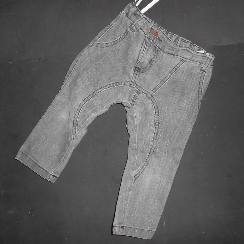 Calça jeans infantil kids acinzentada tam. 1 (promocao ofertas descontos liquidacao shopee...