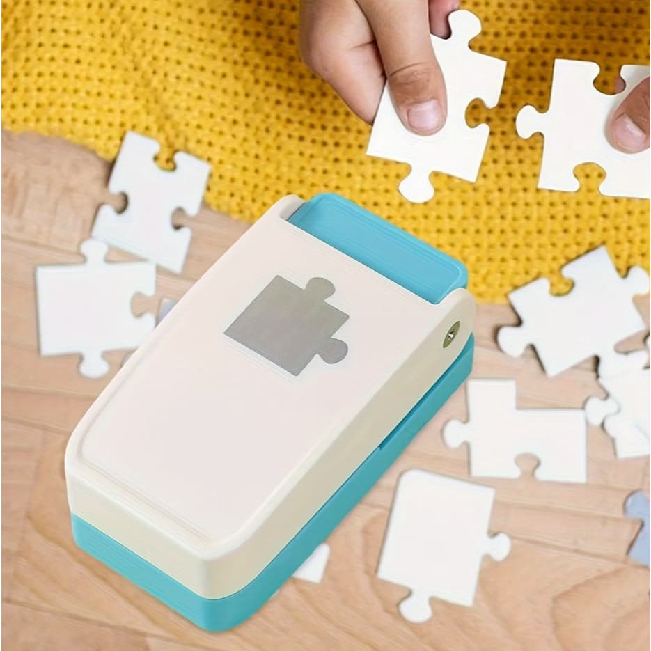 Puzzle Punch, Mini Fabrica de Quebra-Cabeças, Máquina Portátil para Criar Peças de Quebra-Cabeça