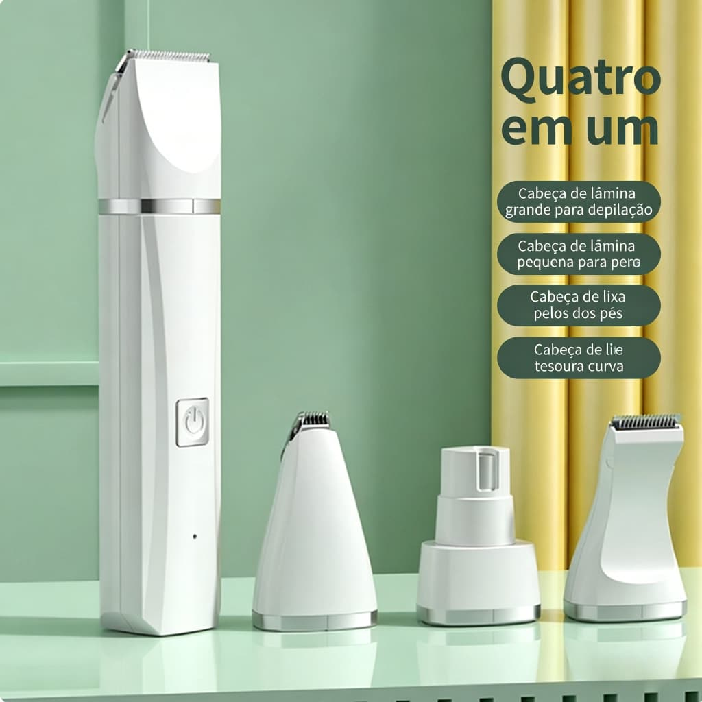 Máquina de Corte para Pets｜Recarregável USB, Silenciosa e Profissional