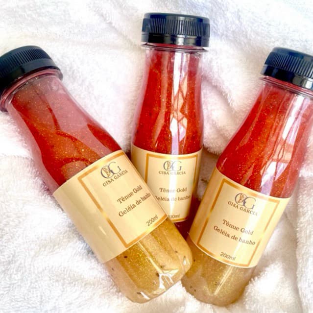 Geleia de banho Artesanal Tênue God-geleia de banho hidratante-geleia de banho perfumada- geleia de banho com brilhjo