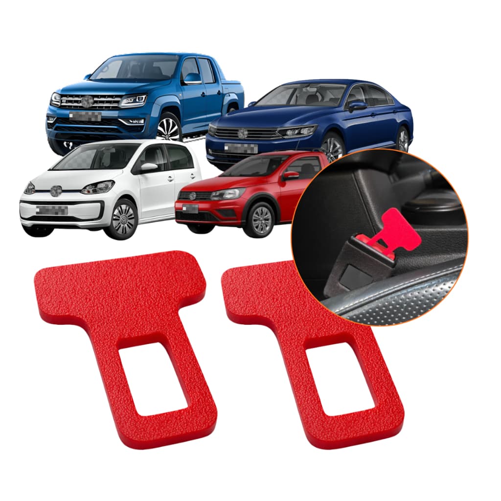Par Trava Fivela Cinto Anti Som Vw Amarok Passat Up Saveiro!