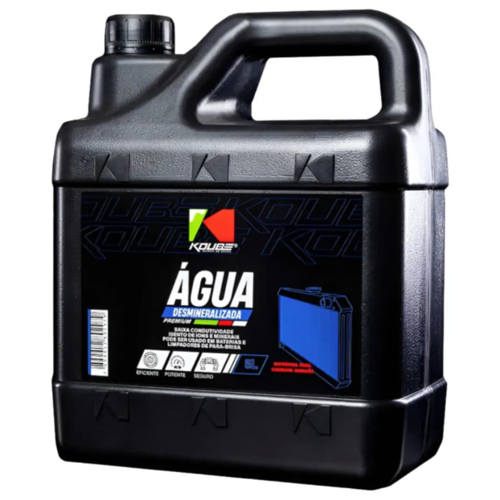 Água Desmineralizada Radiadores Bateria Galão 5 Litros Koube