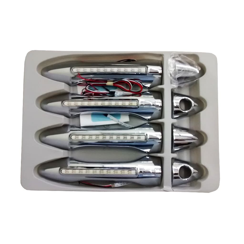 Capa Maçaneta Hyundai Ix35 C/ Led Cromada Aplique Moldura