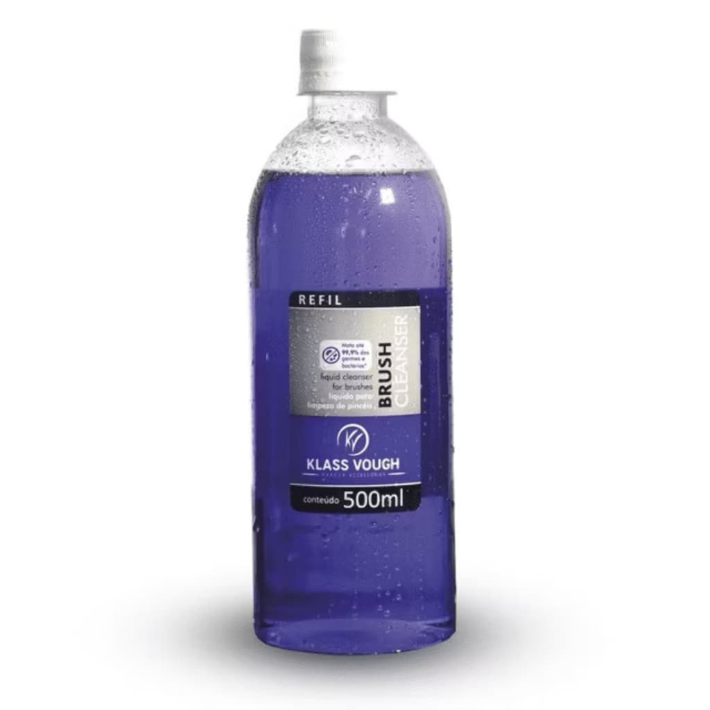 BRUSH CLEANSER KLASS VOUGH 500ML LIMPEZA RÁPIDA E ANTIBACTERIANA PARA PINCÉIS PROFISSIONAIS