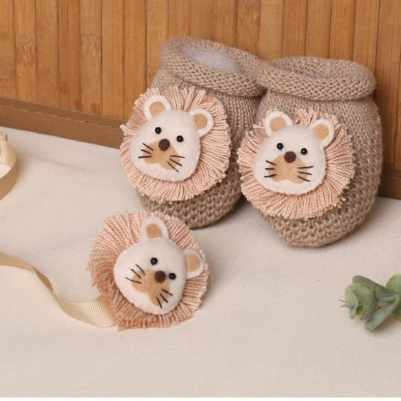 Sapatinho tricot bebe RN feminino e masculino