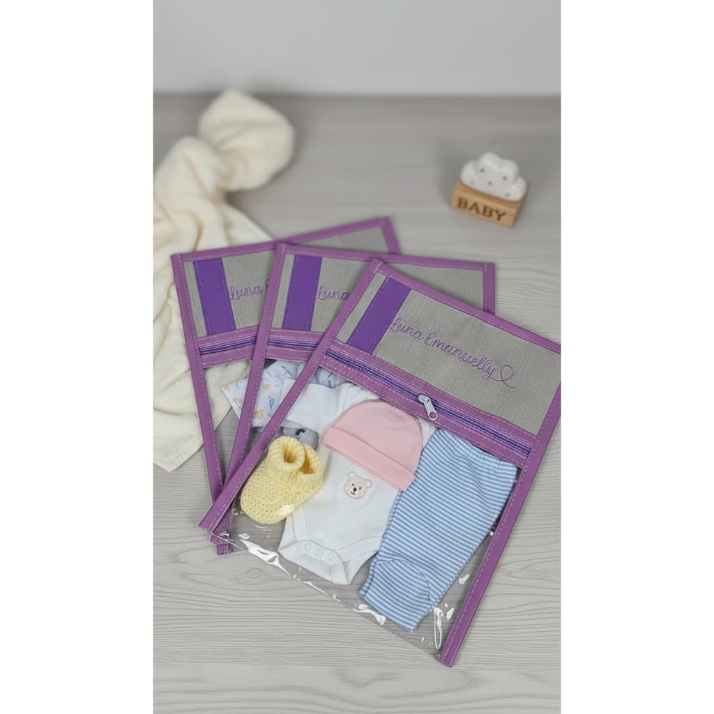 [KR RK Bolsas] 4 Saquinho de troca/organizador para roupa maternidade