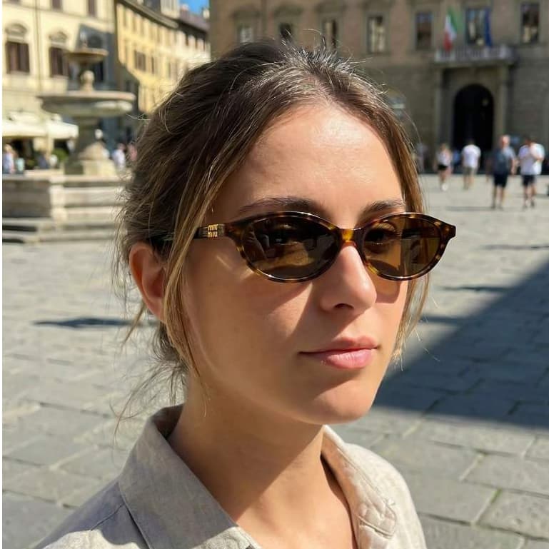 Óculos de sol Armacao Lente Sem Grau Feminino Oval Retrô Vintage | Estilo Office
