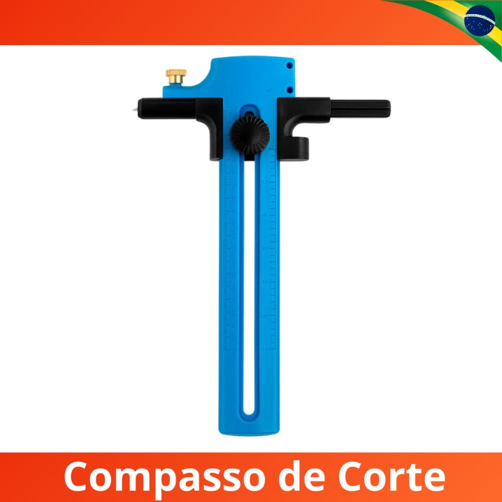Compasso Cortador Estilete Circular Rotativo Alta Precisão Profissional Artesanato DIY EVA